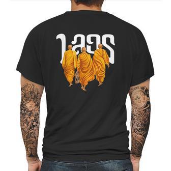 Laos Monk March For Peace Mens Back Print T-shirt | Favorety