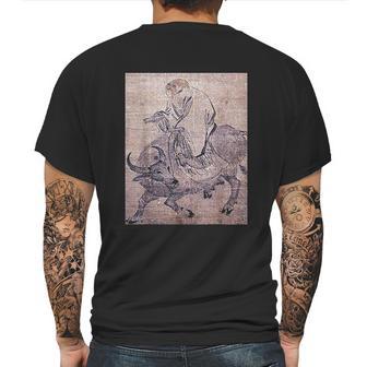 Laozi On Ox Lao Tzu Tao Te Ching Taoism Chinese Religion Mens Back Print T-shirt | Favorety DE