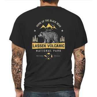 Lassen Volcanic National Park California Bear Mens Back Print T-shirt | Favorety DE