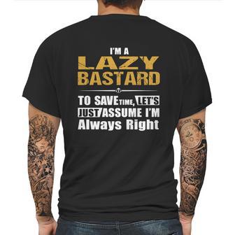 Lazy Bastard Mens Back Print T-shirt | Favorety DE