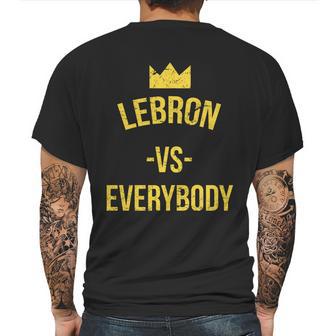 Lebron Vs Everybody La Bron Basketball Mens Back Print T-shirt | Favorety