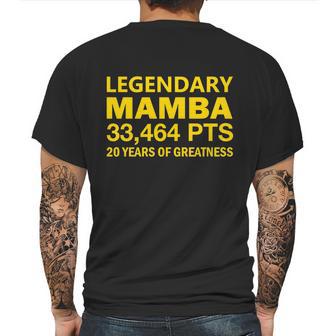 Legendary Mamba Out Farewell Tribute Graphic Design Printed Casual Daily Basic Mens Back Print T-shirt | Favorety CA