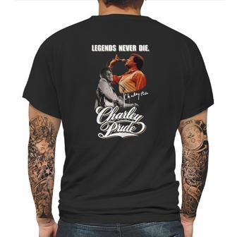 Legends Never Die Charley Pride Signature Mens Back Print T-shirt | Favorety