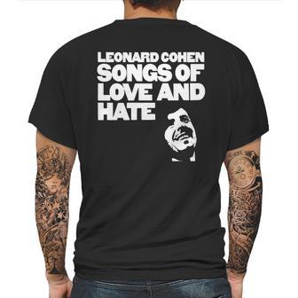 Leonard Cohen - Songs Of Love And Hate Shirt Mens Back Print T-shirt | Favorety CA