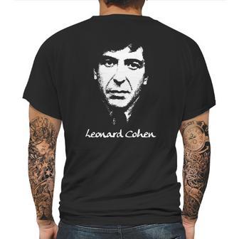 Leonard Cohen Tshirt Mens Back Print T-shirt | Favorety