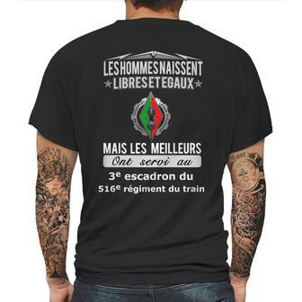 Les Meilleurs Hommes Ont Servi Au 3E Escadron Du 516E Régiment Du Train Mens Back Print T-shirt | Favorety DE