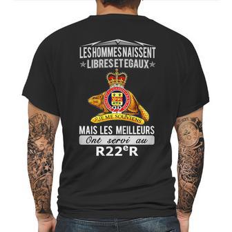 Less Hommes Naissent Libreset Egaux Mais Les Meilleurs Ont Servi Au R22r Mens Back Print T-shirt | Favorety CA