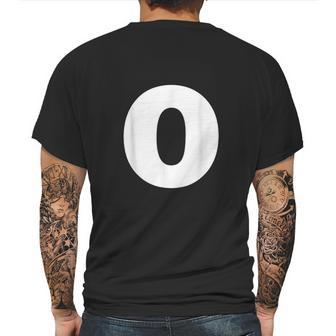 Letter O Capital Alphabet Monogram Initial Mens Back Print T-shirt | Favorety AU