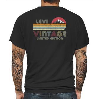 Levi Name Gifts Vintage Limited Edition Birthday Outfit Mens Back Print T-shirt | Favorety AU