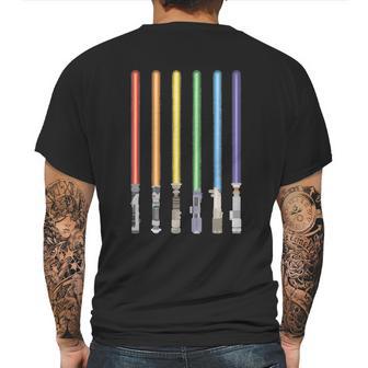 Lgbt Light Sword Pride Saber Ally Lgbtq Graphic Design Printed Casual Daily Basic Mens Back Print T-shirt | Favorety UK