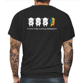 Lgbtcow Its Ok To Be A Little Different T Shirt Mens Back Print T-shirt | Favorety CA