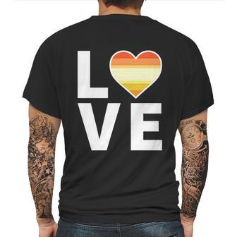 Lgbtq Butch Lesbian Flag Heart Cute Gift Lgbtqia Love Butch Lesbian Gift Mens Back Print T-shirt | Favorety UK