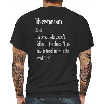 Libertarian Definition Mens Back Print T-shirt | Favorety DE