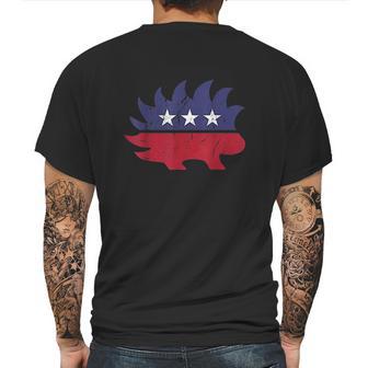 Libertarian Porcupine Party Logo Mens Back Print T-shirt | Favorety DE