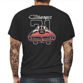 Licensed Big And Tall 1971 Dodge Charger Mens Back Print T-shirt | Favorety CA