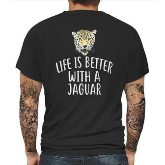 Life Is Better With A Jaguar Mens Back Print T-shirt | Favorety CA