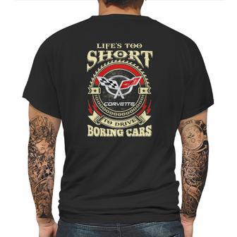 Lifes Too Short Corvette C5 Mens Back Print T-shirt | Favorety AU