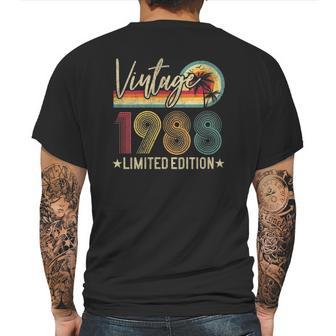 Limited Edition 1988 33Rd Birthday 33 Years Old Vintage Mens Back Print T-shirt | Favorety DE