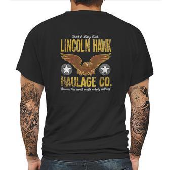 Lincoln Hawk Haulage Co Mens Back Print T-shirt | Favorety DE