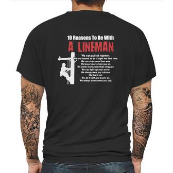 Lineman-Shirts-10-Reasons-To-Be-With-A-Lineman-01_582C5c8774f0e Mens Back Print T-shirt | Favorety DE