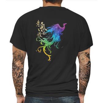 Live Action Phoenix Watercolor Mens Back Print T-shirt | Favorety AU