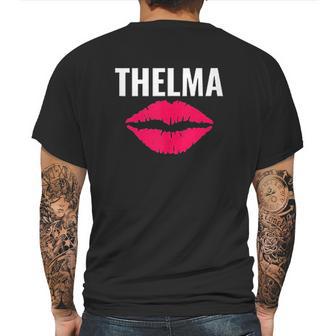 Thelma Lip Mens Back Print T-shirt | Favorety CA