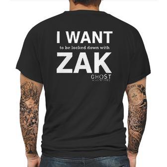 Lock Down Zak Bagans Ghost Adventures Black Mens Back Print T-shirt | Favorety UK