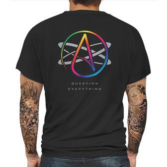 Logo Atom Symbol Question Everything Mens Back Print T-shirt | Favorety AU