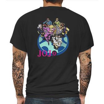 Logo Jojo Bizarre Adventure Durable Mens Back Print T-shirt | Favorety UK