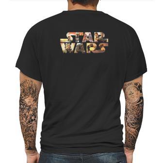 Logo The Mandalorian Scene Mens Back Print T-shirt | Favorety DE