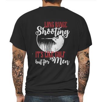 Long Range Shooting Like Golf Funny Mens Back Print T-shirt | Favorety CA