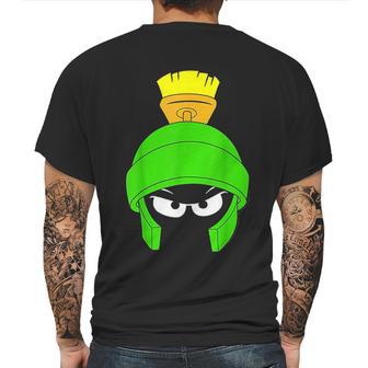 Looney Tunes Marvin The Martian Dark Big Face Mens Back Print T-shirt | Favorety