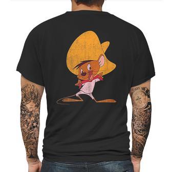 Looney Tunes Speedy Gonzales Red Hue Portrait Mens Back Print T-shirt | Favorety UK