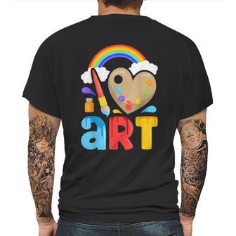 I Love Art Artist Painter Colorful Paintingkids Girls Mens Back Print T-shirt | Favorety UK