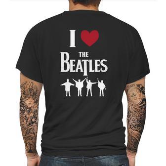 I Love The Beatles Mens Back Print T-shirt | Favorety CA