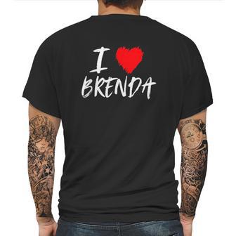 I Love Brenda Heart Mens Back Print T-shirt | Favorety DE