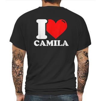 I Love Camila Mens Back Print T-shirt | Favorety DE