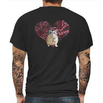 I Love Dwarf Hamsters Mens Back Print T-shirt | Favorety CA