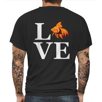 I Love Goldfish Retro Goldfish Keeper Aquarium Hobby Mens Back Print T-shirt | Favorety AU