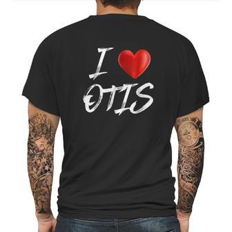 I Love Heart Otis Mens Back Print T-shirt | Favorety DE