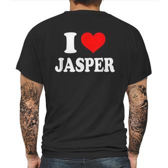 I Love Jasper Mens Back Print T-shirt | Favorety DE