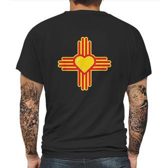 I Love New Mexico Heart Zia Symbol Of Nm Mens Back Print T-shirt | Favorety CA