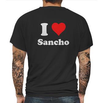 I Love Sancho Mens Back Print T-shirt | Favorety DE