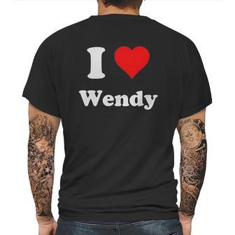 I Love Wendy Mens Back Print T-shirt | Favorety AU