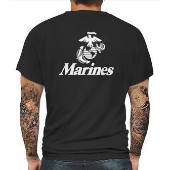 Lucky Ride Us Marines Usmc Marine Corps Mens Back Print T-shirt | Favorety