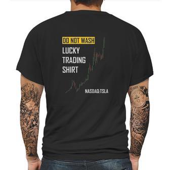 Lucky Trading Tesla Stock Do Not Wash Bull Market Mens Back Print T-shirt | Favorety CA