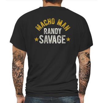 Macho Man Randy Savage Mens Back Print T-shirt | Favorety