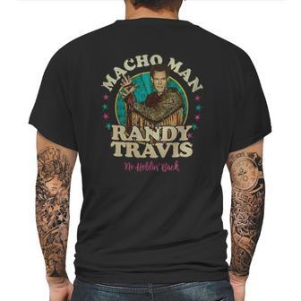 Macho Man Randy Travis Mens Back Print T-shirt | Favorety