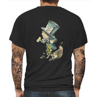 Mad Hatter Vintage Illustration Mens Back Print T-shirt | Favorety DE