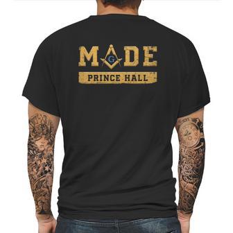 Mens Made Pha Freemason Prince Hall Mason Masonic Mens Back Print T-shirt | Favorety AU